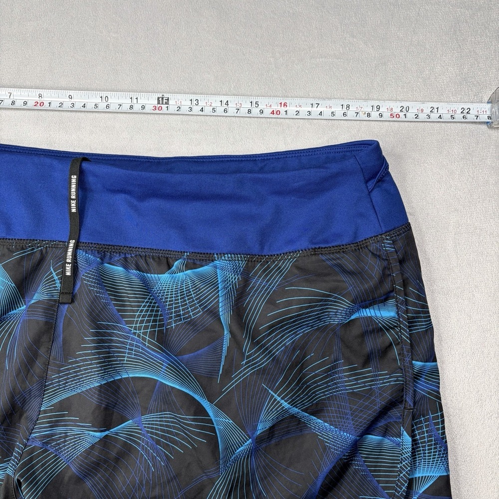 Nike Shorts Women's Size 2XL Dri-Fit Running Shorts Black Blue Activewear - Picture 5 of 11